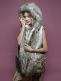 Alaskan Hawk Faux Fur Vest *Unisex* - SpiritHoods