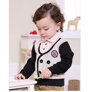 Top Coat Velour Roas Infl Meninas Autumn Babys Clothing Baby Boy Set